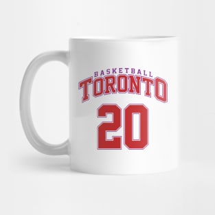 Toronto Basketball - Player Number 20 Mug